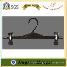 Manufacture Low Price Adjustable Clip Hanger in Plastic for Pants